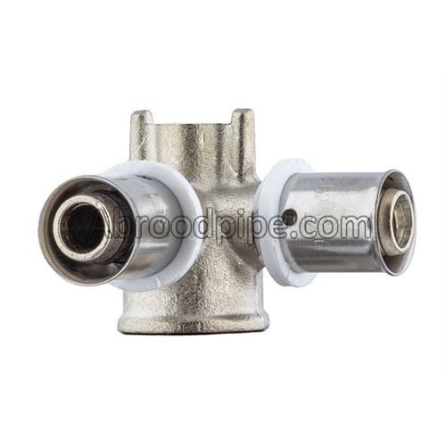 سه راهی 90 درجه دیواری پرسی نیوپایپ