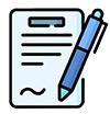 ایکون قلم و کاغذ