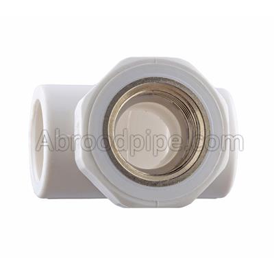 سه راهى بوشن فلزى سفید آذین لوله سپاهان