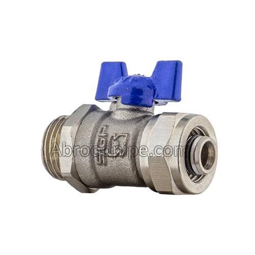 شیر یکسر روپیچ کوپلی (دسته پروانه ای) نیوپایپ